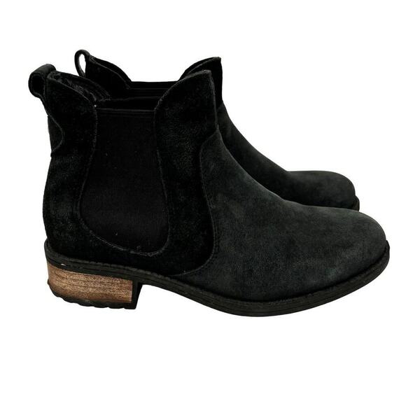 UGG Australia Bonham Chelsea Ankle Boots Suede Leather Waterproof Black Size 6 - Picture 1 of 10